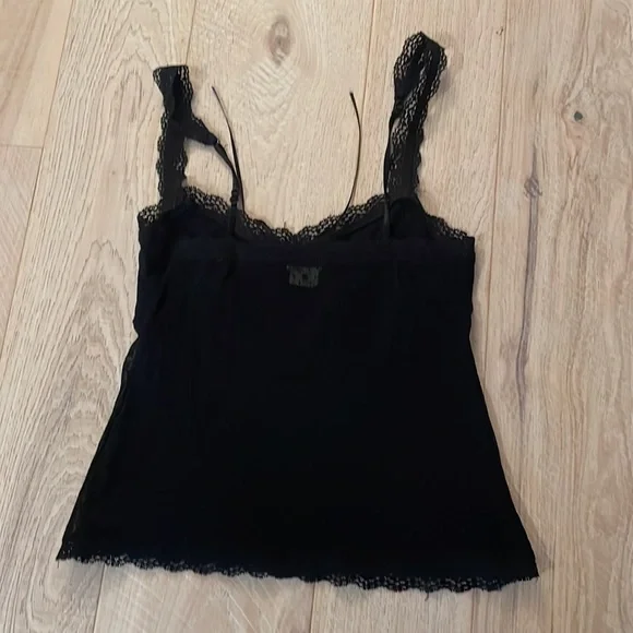 Eberjey Black Lace Camisole.